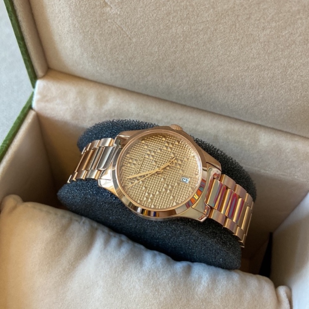 Gucci Rose Gold Stainless Steel Women's Watch